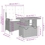 Juego de comedor jardín 2 pzas con cojines ratán sintético gris by , Garden sets - Ref: Foro24-3277466, Price: 245,71 €, Disc...