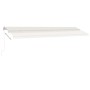 Cremefarbene manuell ausziehbare Fußmarkise 600 x 300 cm von vidaXL, Markisen - Ref: Foro24-3069597, Preis: 668,22 €, Rabatt: %