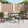 Set de muebles jardín 5 pzas con cojines ratán sintético negro von , Gartensets - Ref: Foro24-3213598, Preis: 347,49 €, Rabat...