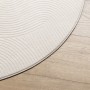 Alfombra de pelo corto look escandinavo IZA crema Ø 80 cm de , Alfombras - Ref: Foro24-375445, Precio: 25,54 €, Descuento: %