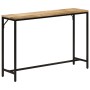 Mesa consola madera maciza mango rugosa y hierro 110x30x75 cm by , Side tables - Ref: Foro24-372726, Price: 102,63 €, Discoun...