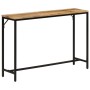 Mesa consola madera maciza mango rugosa y hierro 110x30x75 cm by , Side tables - Ref: Foro24-372726, Price: 102,63 €, Discoun...