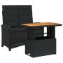 Set comedor de jardín 2 pzas con cojines ratán sintético negro von , Gartensets - Ref: Foro24-3277334, Preis: 224,76 €, Rabat...