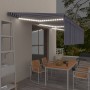 Toldo automático persiana LED sensor de viento azul blanco 6x3m by vidaXL, Awnings - Ref: Foro24-3069491, Price: 711,12 €, Di...