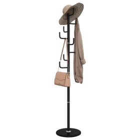 Perchero de hierro con recubrimiento en polvo negro 183 cm von , Hut- und Garderobenständer - Ref: Foro24-377105, Preis: 48,5...