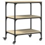 Carrito de cocina madera de ingeniería roble Sonoma 60x41x76 cm von , Küchen- und Speisewagen - Ref: Foro24-842302, Preis: 74...