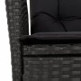 Set comedor de jardín 3 pzas con cojines ratán sintético negro by , Garden sets - Ref: Foro24-3277445, Price: 314,67 €, Disco...
