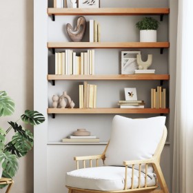 Estante de pared madera maciza de haya 80x20x4 cm by , Shelves and shelves - Ref: Foro24-356031, Price: 48,62 €, Discount: %
