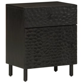 Mesita de noche madera maciza de mango negra 50x33x60 cm von , Nachttische - Ref: Foro24-356827, Preis: 79,41 €, Rabatt: %