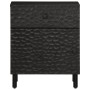 Mesita de noche madera maciza de mango negra 50x33x60 cm de , Mesitas de noche - Ref: Foro24-356827, Precio: 80,28 €, Descuen...