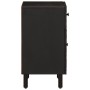 Mesita de noche madera maciza de mango negra 50x33x60 cm de , Mesitas de noche - Ref: Foro24-356827, Precio: 80,28 €, Descuen...
