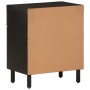 Mesita de noche madera maciza de mango negra 50x33x60 cm de , Mesitas de noche - Ref: Foro24-356827, Precio: 80,28 €, Descuen...