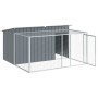 Caseta perros con corral acero galvanizado gris 197x194x110 cm von , Hundehütten - Ref: Foro24-3214224, Preis: 289,84 €, Raba...