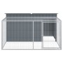 Caseta perros con corral acero galvanizado gris 197x194x110 cm von , Hundehütten - Ref: Foro24-3214224, Preis: 289,84 €, Raba...