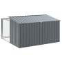 Caseta perros con corral acero galvanizado gris 197x194x110 cm von , Hundehütten - Ref: Foro24-3214224, Preis: 289,84 €, Raba...