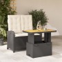 Set comedor de jardín 2 pzas con cojines ratán sintético negro von , Gartensets - Ref: Foro24-3277322, Preis: 251,64 €, Rabat...