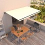 Toldo retráctil automático crema 500x350 cm