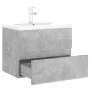 Möbel mit Waschbecken Holzwerkstoff grau Beton von vidaXL, Badezimmerwaschtische - Ref: Foro24-3071634, Preis: 189,72 €, Raba...