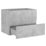 Möbel mit Waschbecken Holzwerkstoff grau Beton von vidaXL, Badezimmerwaschtische - Ref: Foro24-3071634, Preis: 197,80 €, Raba...