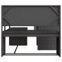 Sofá de jardín en forma de L con mesa y cojines ratán PE negro by , Garden sets - Ref: Foro24-362347, Price: 215,15 €, Discou...