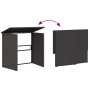 Sofá de jardín en forma de L con mesa y cojines ratán PE negro by , Garden sets - Ref: Foro24-362347, Price: 215,15 €, Discou...