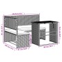 Sofá de jardín en forma de L con mesa y cojines ratán PE negro by , Garden sets - Ref: Foro24-362347, Price: 215,15 €, Discou...