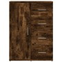 Aparador de madera de ingeniería roble ahumado 59x39x80 cm by , Sideboards - Ref: Foro24-840538, Price: 102,74 €, Discount: %