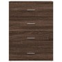Aparador de madera de ingeniería marrón roble 60x39x80 cm de , Aparadores - Ref: Foro24-840533, Precio: 92,03 €