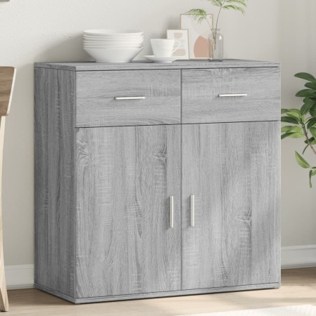 Aparador de madera de ingeniería gris Sonoma 79x38x80 cm von , Sideboards - Ref: Foro24-840525, Preis: 121,41 €, Rabatt: %