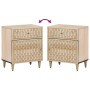 Mesita de noche madera maciza de mango 50x33x60 cm von , Nachttische - Ref: Foro24-358256, Preis: 71,64 €, Rabatt: %