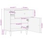 Mesita de noche madera maciza de mango 50x33x60 cm von , Nachttische - Ref: Foro24-358256, Preis: 71,64 €, Rabatt: %