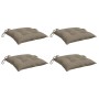 Cojines de silla de jardín 4 uds tela Oxford taupé 40x40x7 cm by , Cushions for chairs and sofas - Ref: Foro24-361475, Price:...