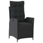Set comedor de jardín 3 pzas con cojines ratán sintético negro by , Garden sets - Ref: Foro24-3213392, Price: 341,23 €, Disco...