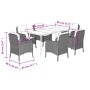 Set comedor de jardín 7 pzas con cojines ratán sintético beige de , Conjuntos de jardín - Ref: Foro24-3211980, Precio: 775,55...