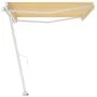 Gelb-weiße einziehbare manuelle Fußmarkise 400 x 350 cm von vidaXL, Markisen - Ref: Foro24-3069618, Preis: 456,42 €, Rabatt: %