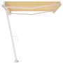 Yellow and white retractable manual foot awning 400x350 cm by vidaXL, Awnings - Ref: Foro24-3069618, Price: 463,90 €, Discoun...