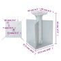 Base para sombrilla enterrada acero plateado 27,5x27,5x45 cm von , Schirmständer - Ref: Foro24-4003368, Preis: 111,21 €, Raba...