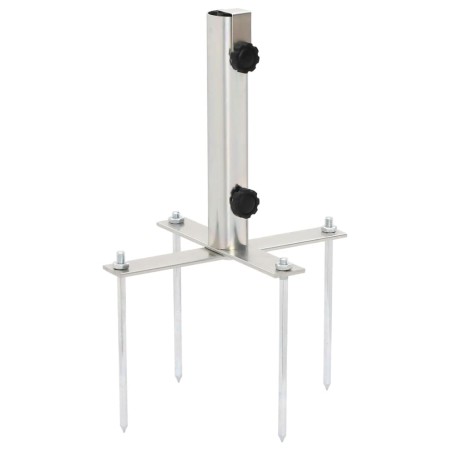 Base de Sombrilla con estacas de suelo acero Ø32-38 mm by , Umbrella bases - Ref: Foro24-4003377, Price: 24,91 €, Discount: %