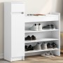 Mueble zapatero madera de ingeniería blanco 100,5x28x100 cm by , Shoe racks and shoe organizers - Ref: Foro24-840422, Price: ...