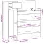 Mueble zapatero madera de ingeniería blanco 100,5x28x100 cm by , Shoe racks and shoe organizers - Ref: Foro24-840422, Price: ...