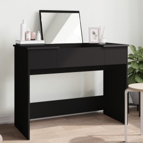 Tocador con espejo negro 100x45x76 cm by , Bedroom Dressers - Ref: Foro24-840696, Price: 136,83 €, Discount: %