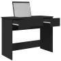 Tocador con espejo negro 100x45x76 cm de , Tocadores para dormitorios - Ref: Foro24-840696, Precio: 145,13 €, Descuento: %