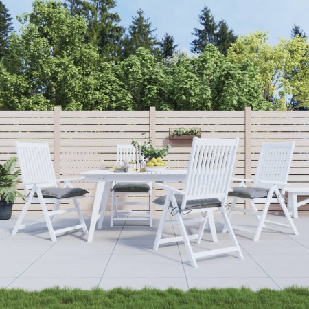 Cojines de silla de jardín 4 uds tela gris 40x40x7 cm by , Cushions for chairs and sofas - Ref: Foro24-361454, Price: 25,53 €...