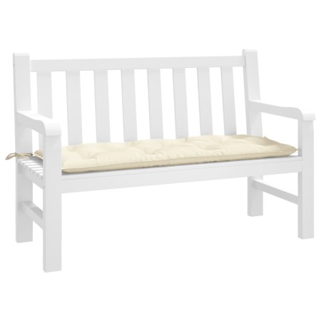 Cojín de banco de jardín tela Oxford crema 120x50x7 cm by , Cushions for chairs and sofas - Ref: Foro24-361585, Price: 37,45 ...