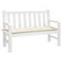Cojín de banco de jardín tela Oxford crema 120x50x7 cm by , Cushions for chairs and sofas - Ref: Foro24-361585, Price: 37,45 ...