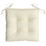 Cojines de silla de jardín 2 uds tela Oxford crema 40x40x7 cm by , Cushions for chairs and sofas - Ref: Foro24-361456, Price:...