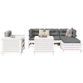 Juego de sofás de jardín 7 pzas madera maciza de pino blanco von , Gartensets - Ref: Foro24-3250525, Preis: 555,33 €, Rabatt: %