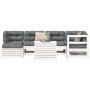 Juego de sofás de jardín 7 pzas madera maciza de pino blanco by , Garden sets - Ref: Foro24-3250965, Price: 511,45 €, Discoun...