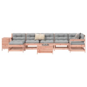 Juego de sofás de jardín 9 pzas madera maciza de abeto Douglas by , Garden sets - Ref: Foro24-3250694, Price: 523,42 €, Disco...
