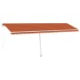 Orange und braune manuell einziehbare Fußmarkise 600x300 cm von vidaXL, Markisen - Ref: Foro24-3069600, Preis: 674,96 €, Raba...